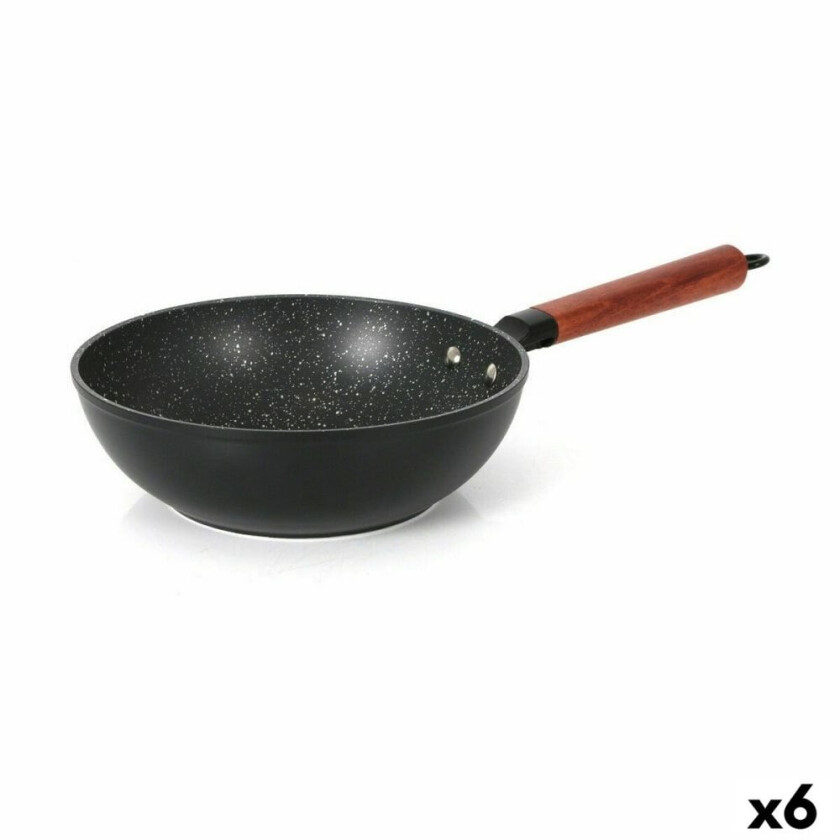 Wok Quttin Doha Smitt aluminium 50 x 28 x 9 cm (6 kvanta)