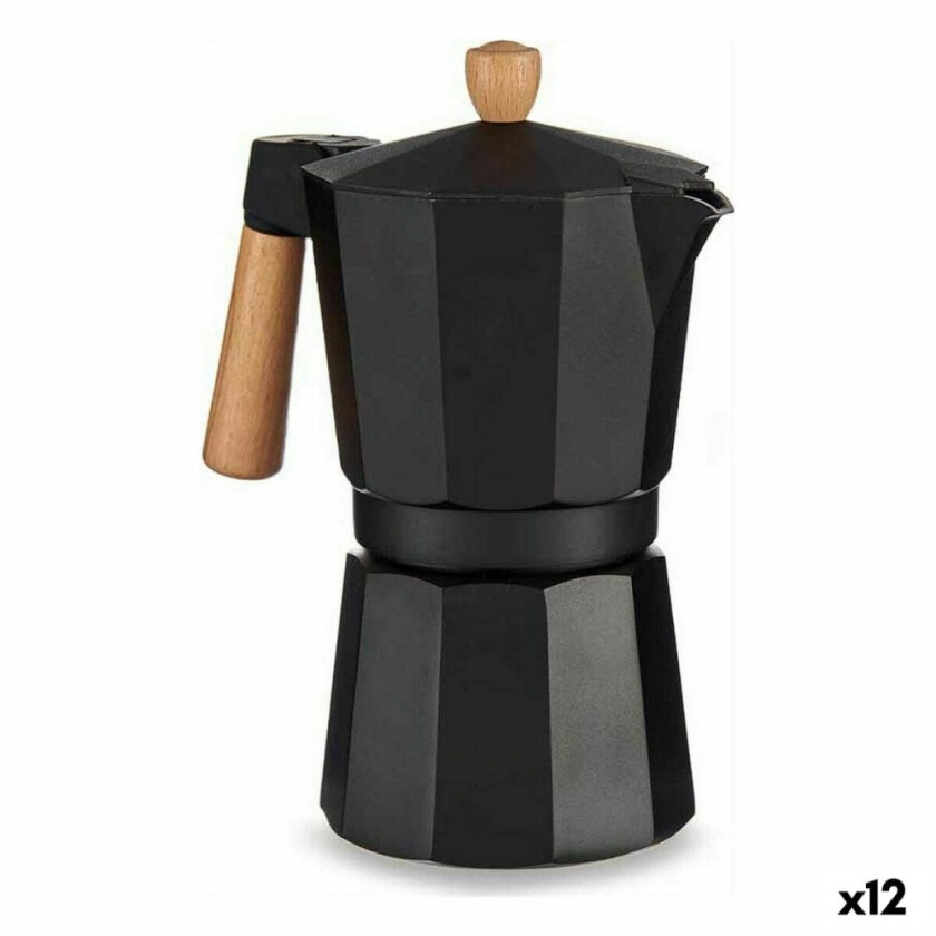 Italiensk kaffekanne tre aluminium 450 ml (12 kvantitet)