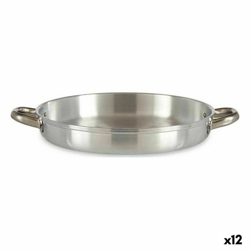 Stekepanne à 30 cm Sølv aluminium (12 kvantitet)