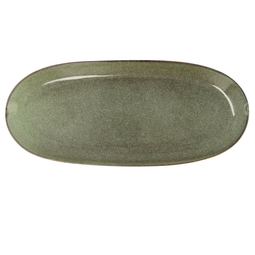 Serveringsfat Bidasoa Ikonic Green Ceramic (36 x 16 cm) (Pakke 2x)