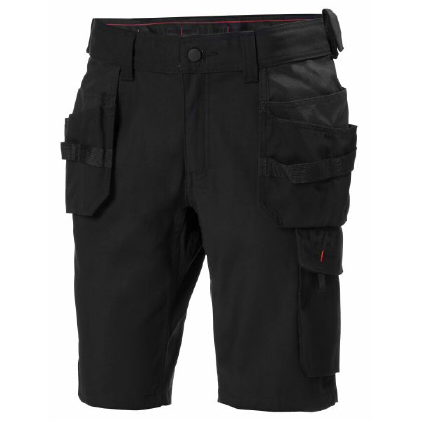 Oxford 77463-990 Arbeidsshorts svart, stretch Svart
