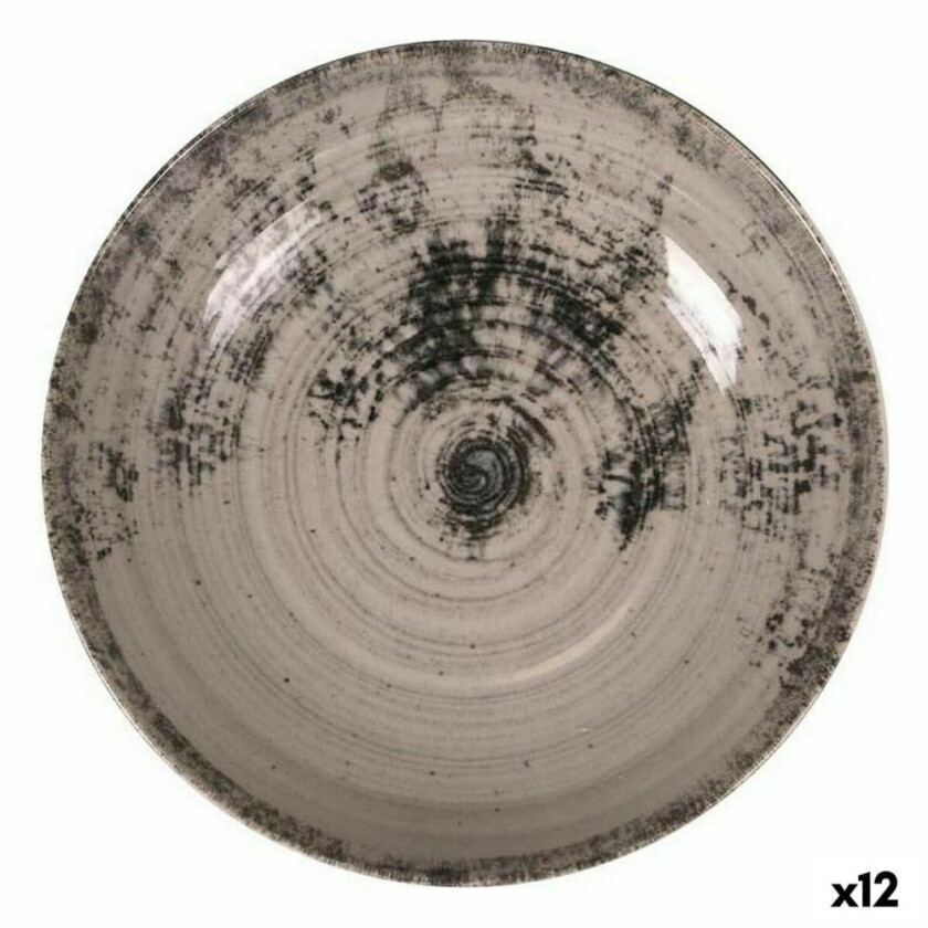 Dyp tallerken La Mediterránea Aspe Grå Ã 22,7 x 5 cm (12 kvantitet)