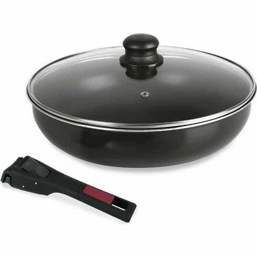 Stekepanne Sitram 712380 Sort Aluminium à 28 cm