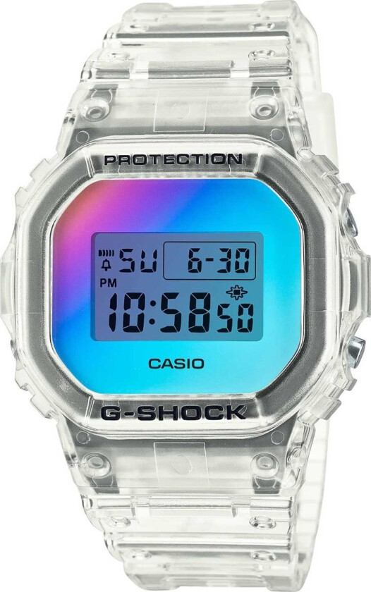G-Shock Skeleton Iridescent Limited DW-5600SRS-7ER - Digital - Plastik - Herreklokker - Resin - Mineral