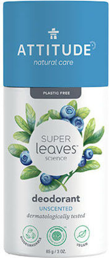 Attitude Super Leaves Deodorant Unscented - 85 g