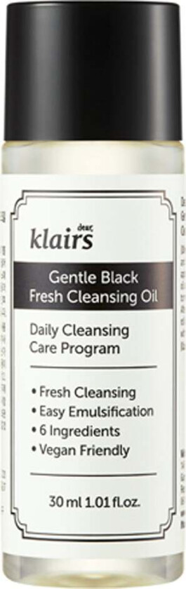 Gentle Black Fresh Cleansing Oil, 30 ml