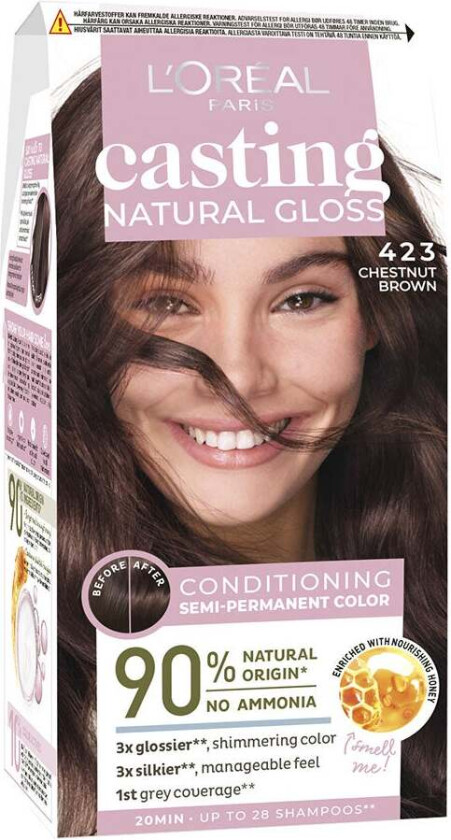 L'Oréal Paris Casting Natural Gloss 423 Chestnut Brown