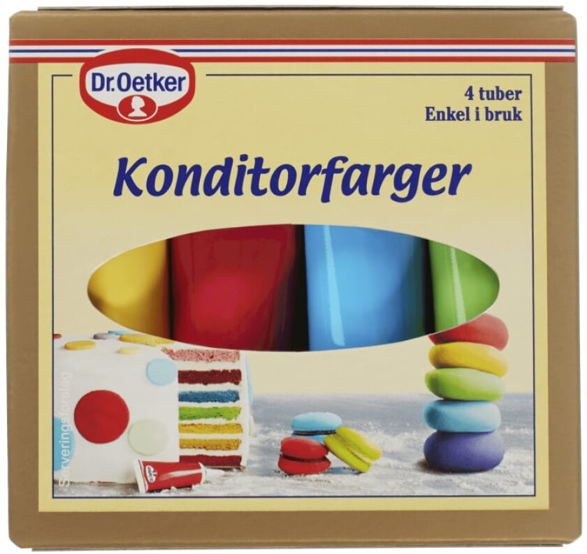 Konditorfarger 4x10g