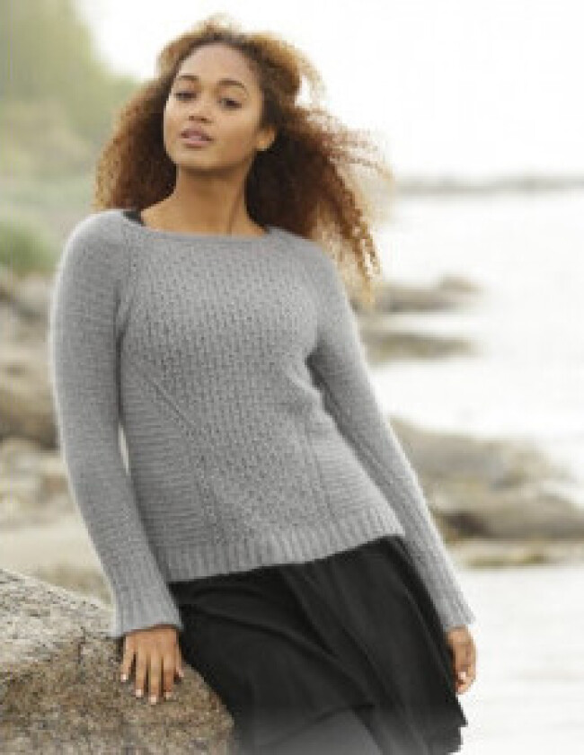 Misty Harbor by DROPS Design - Genser Strikkeoppskrift str. S - XXXL - XX-Large