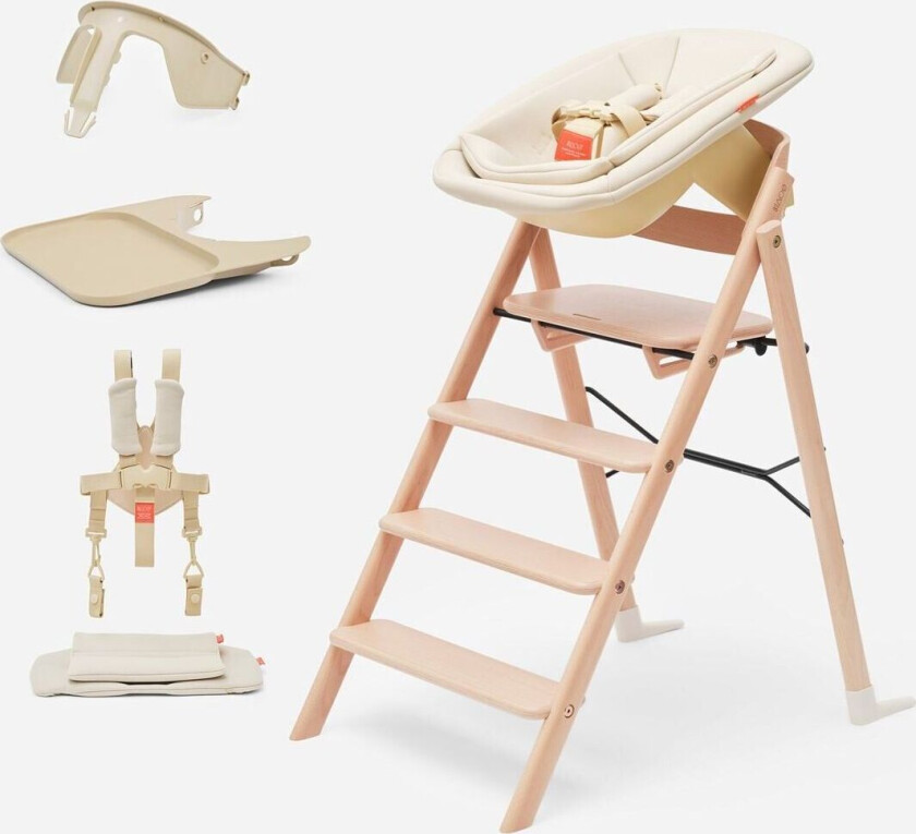 KAOS KLAPP Barnestol, Komplett pakke Bøk Sand