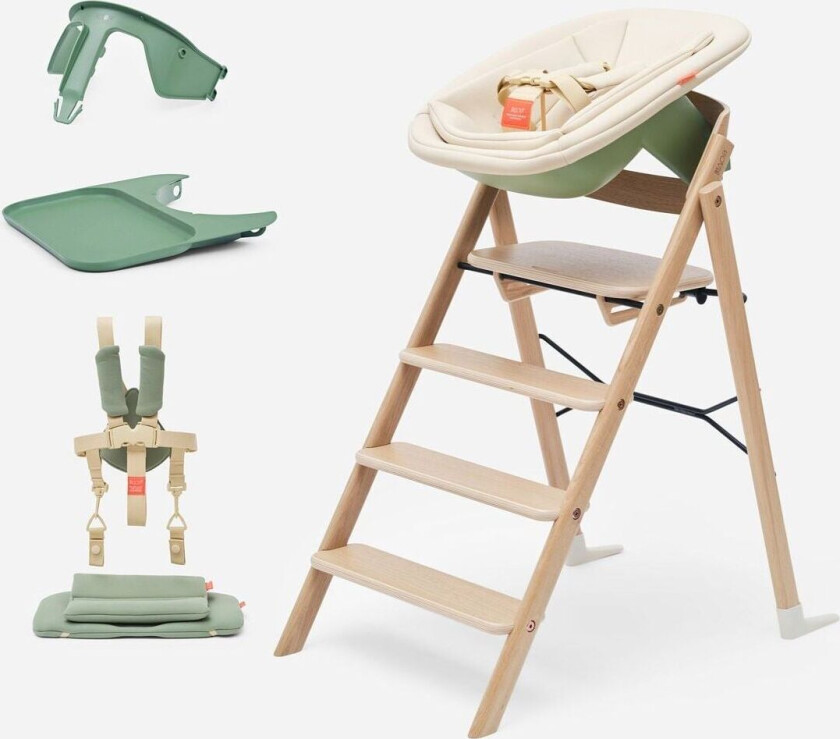 Bilde av KAOS KLAPP Barnestol, Komplett pakke Eik Grønn