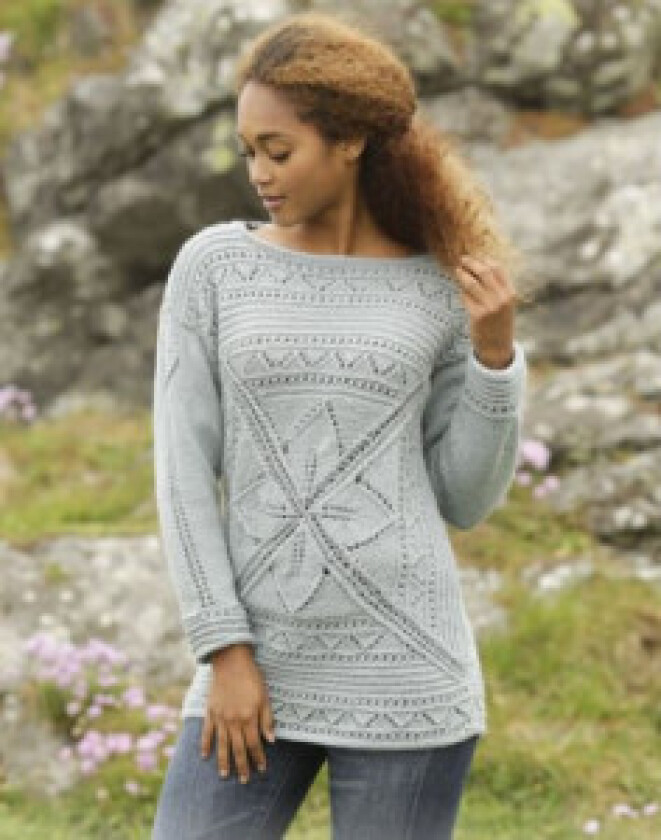 Lucky Charm by DROPS Design - Genser Strikkeoppskrift str. S - XXXL - XXX-Large