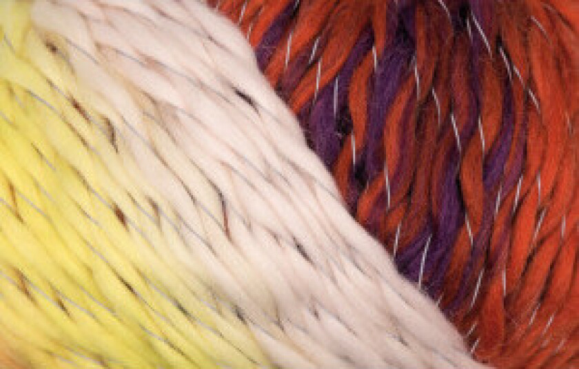 Rico Creative Glühwürmchen Reflekterende garn med trykk 003 Gul/Rød