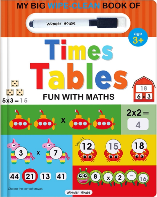 My Big Wipe And Clean Book of Times Tables for Kids Fun With Maths