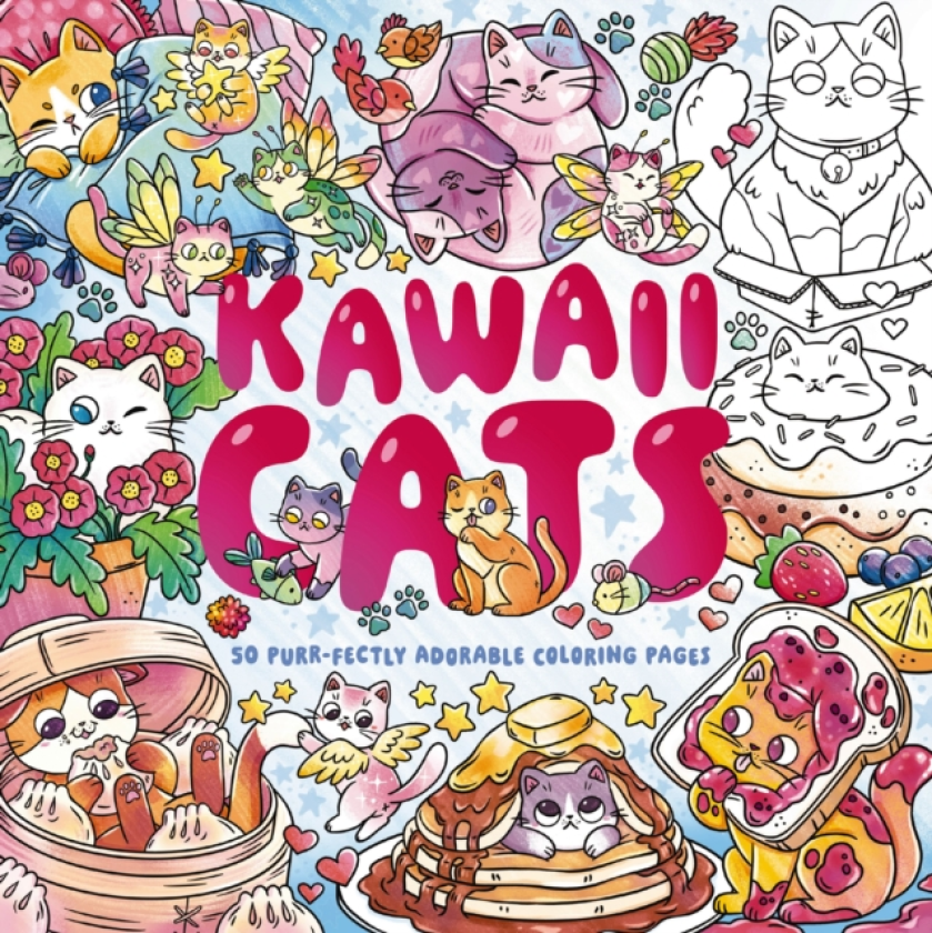 Kawaii Cats 50 Purrfectly Adorable Coloring Pages