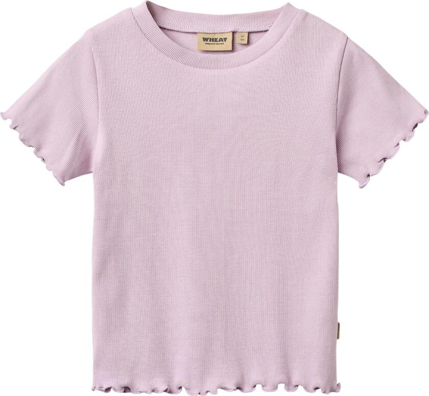 T-skjorte - Rib - Alicia - Lavender - - 4 år (104) - T-skjorte