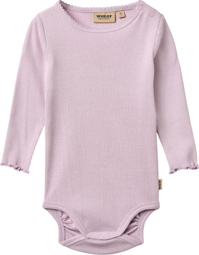 Body I/e - Rib - Regitze - Lavender - - 1 år (80) - Langermet Body
