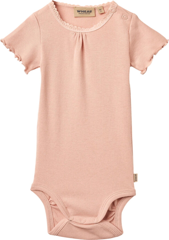Body k/e - Rib - Edna - Rose Cloud - - 68 - Kortermet body