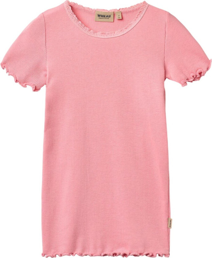 T-skjorte - Rib - Katie - Tyggegummi - - 8 år (128) - T-skjorte