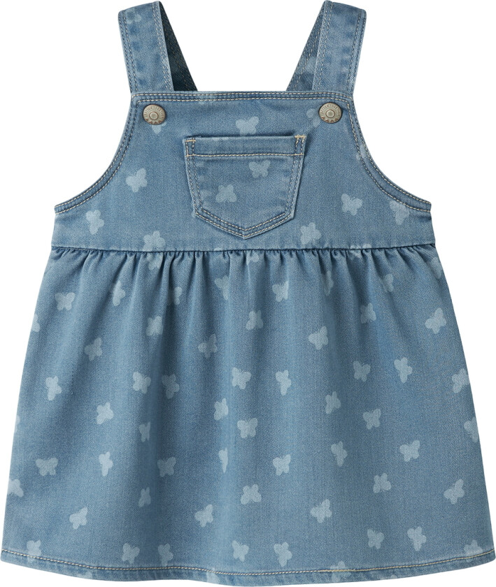 Spencer - AOP - NbfMille - Light Blue Denim/Sløyfe - - 68 - Kjole