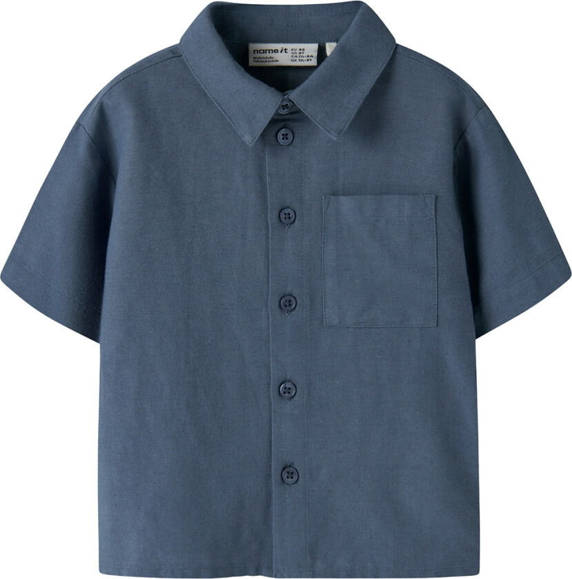 Skjorte - NmmFaher - Vintage Indigo - - 5 år (110) - Skjorte K/E
