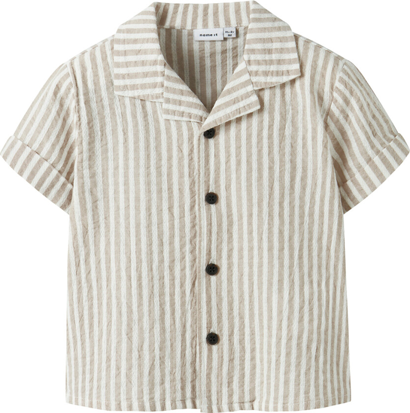 Skjorte - NmmFedenis - Chateau Gray/Cloud Danser - - 2 år (92) - Skjorte K/E