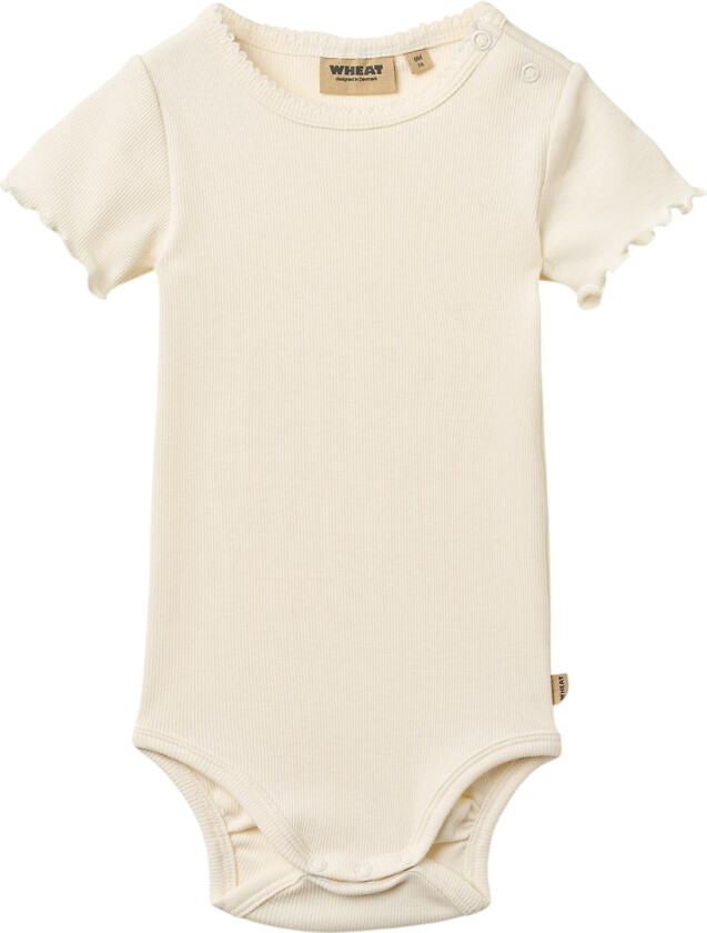 Body k/e - Maren - Ivory - - 1 år (80) - Kortermet body