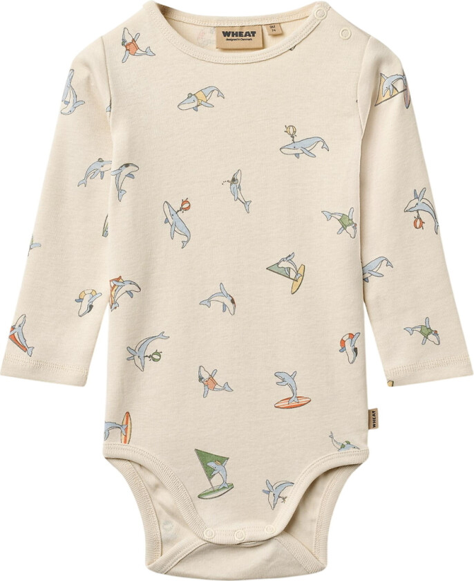 Body I/e - Freddie - Whale Friends - - 1 år (80) - Langermet Body
