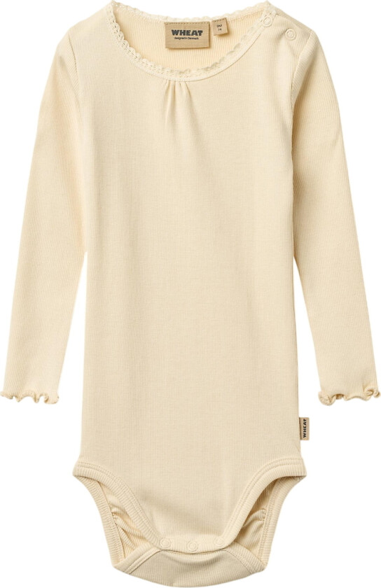 Kropp I/e - Rib - Lotta - Knapt Apricot - - 62 - Langermet Body