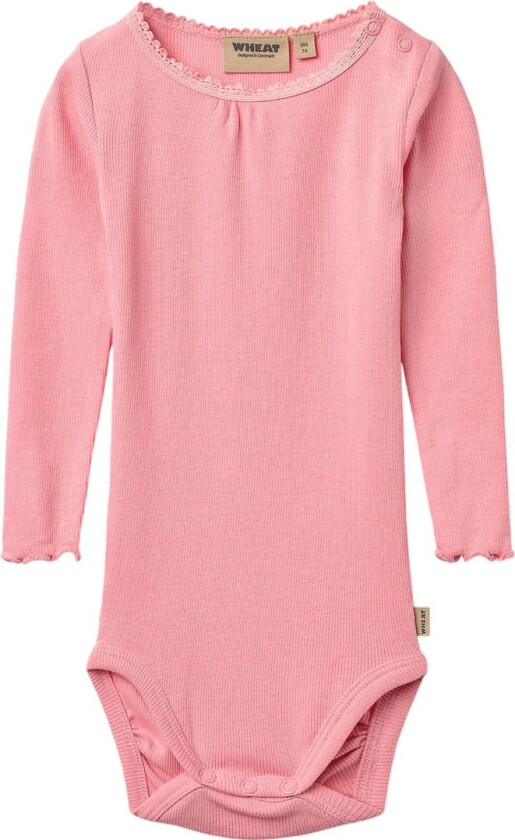 Body I/e - Rib - Lotta - Tyggegummi - - 68 - Langermet Body