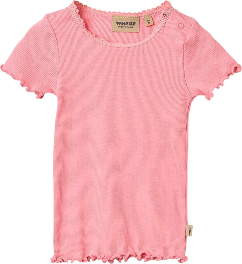 T-skjorte - Rib - Katie - tyggegummi - - 2 år (92) - T-skjorte