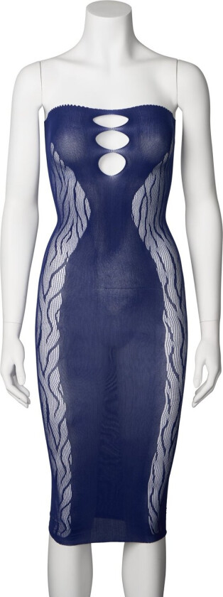 Edda Midi Tubekjole Indigo - Blue - One size