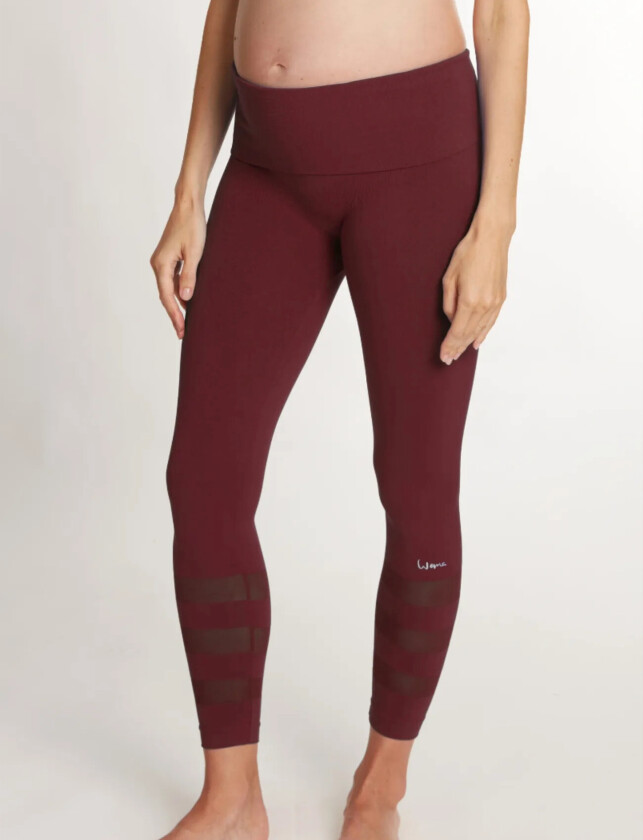 Maternity Leggings Sport Woma - Burgundy - S Regular