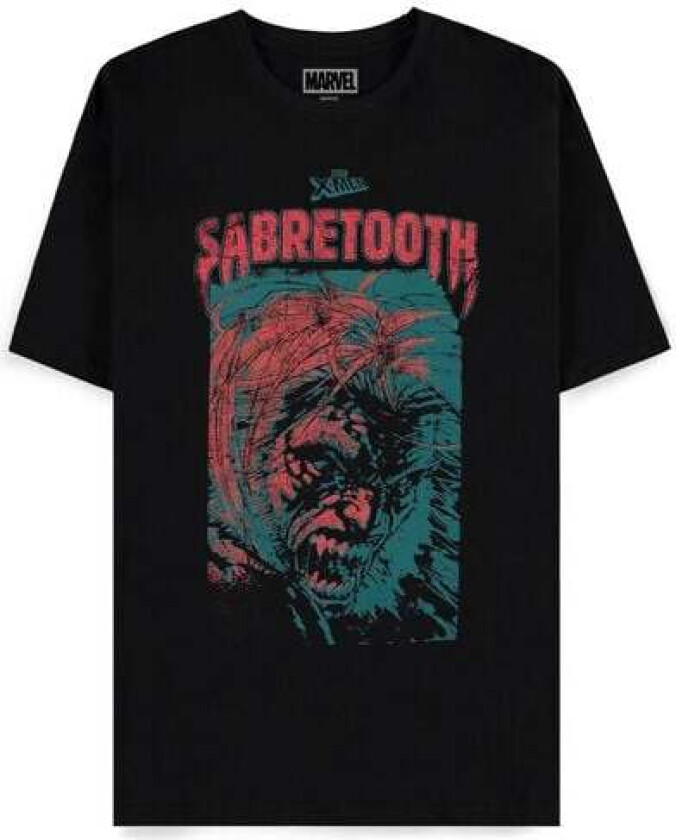 gaming T-skjorte - Sabretooth - S til XXL - Herrer - svart