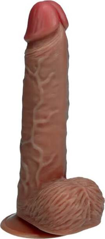 Vibrerende Dildo med baller 22,9 cm