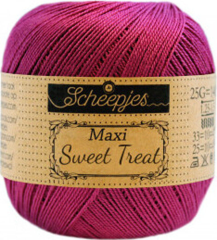 Maxi Sweet Treat Garn Unicolor 128 Tyrian Lilla