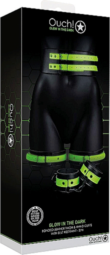 Bondagesett Ouch Glow in the dark L/XL
