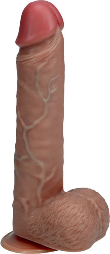 Vibrerende og Støtende Dildo med baller 20,3 cm