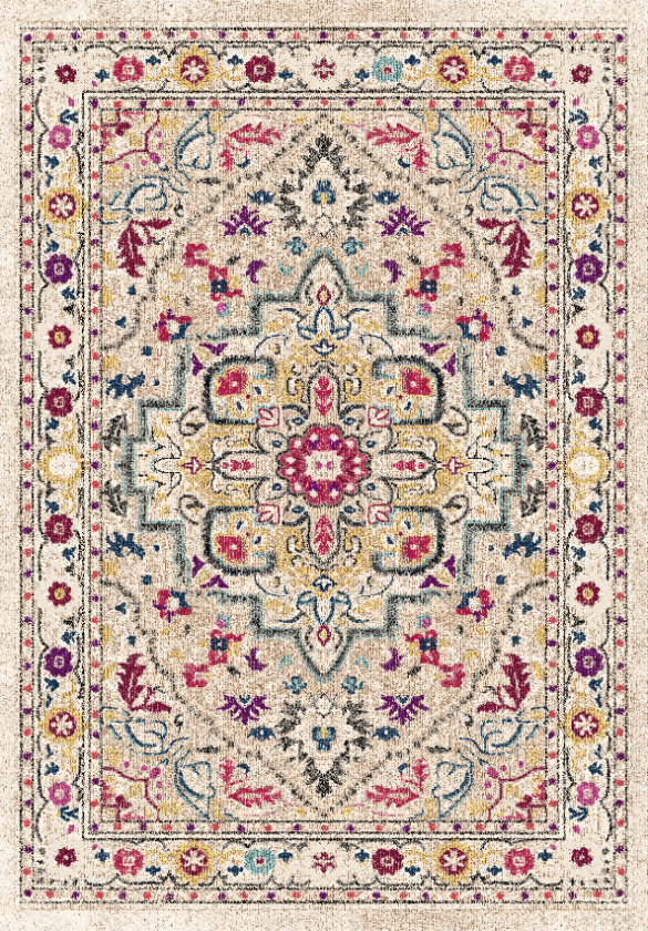 Wilton-teppe - Castro (multi) (Størrelse: 160 x 230 cm)