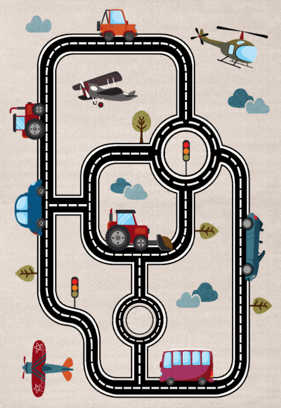 Barneteppe - Playmat (multi) (Størrelse: 120 x 170 cm)