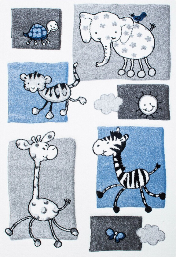 Bilde av Barneteppe - Indigo Kids (blå) (Størrelse: 160 x 230 cm)