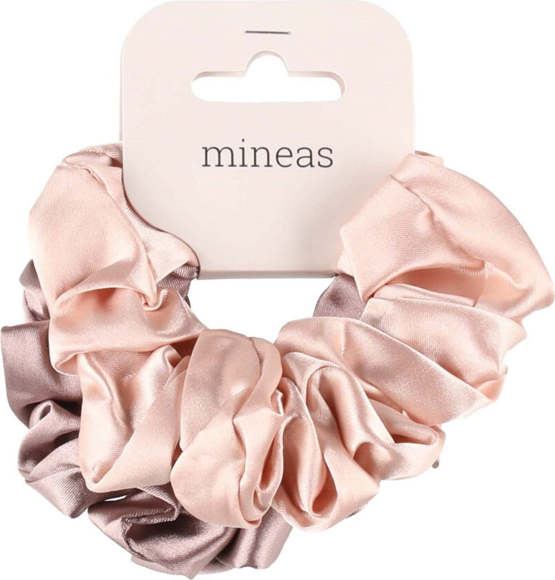 Scrunchie satin 2 pcs Dusty lilac/Rose