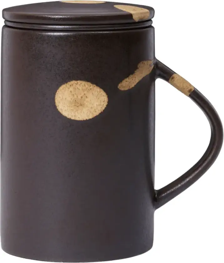 Koyo tekopp med tesil 40 cl Dark brown-buff