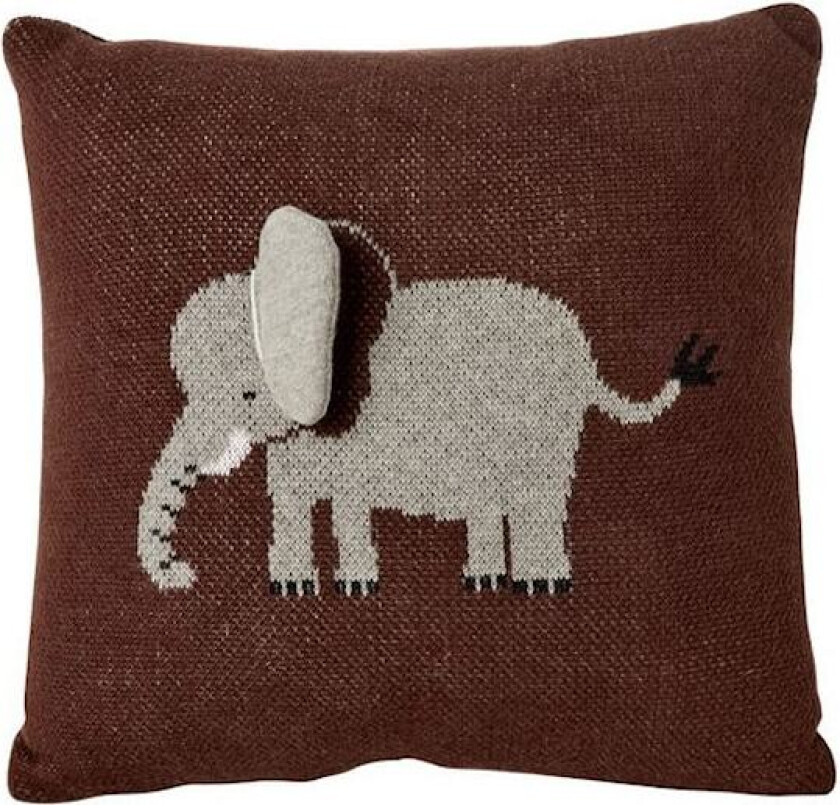 Elephant Liten Pute Chocolate Brown Chocolate Brown One Size Brun One Size unisex
