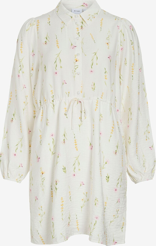 Skjortekjole viGiti Lore O-neck L/S - Hvit