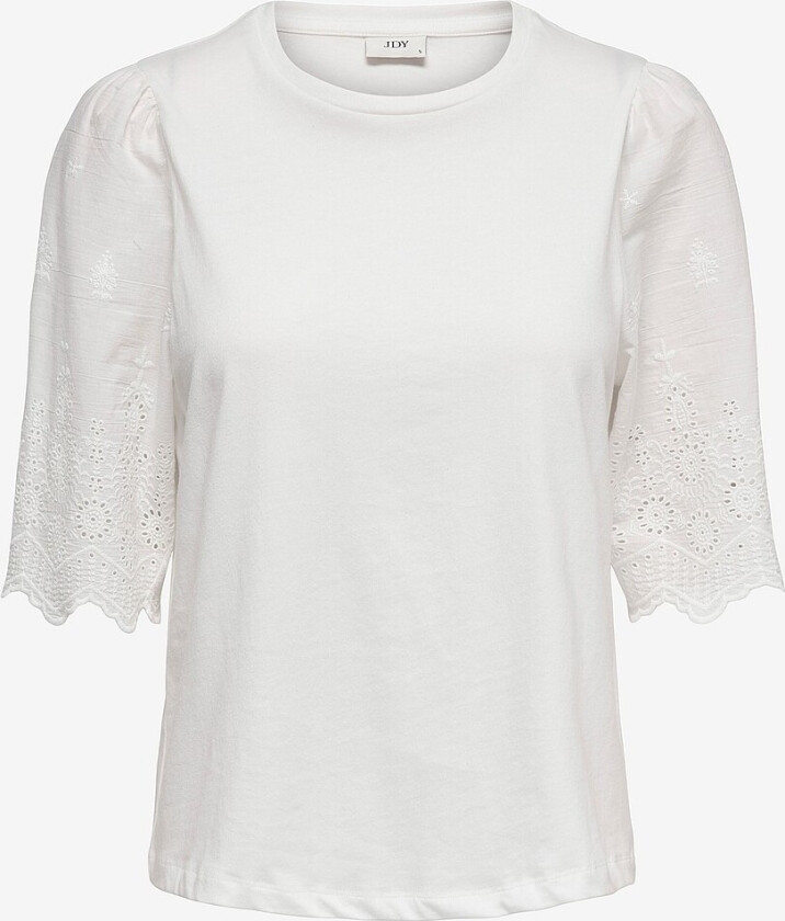 Topp jdyLair Life S/S New Mix Jrs - Hvit