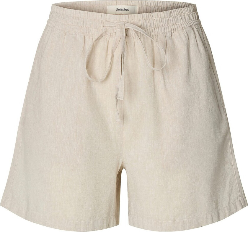 Shorts slfLuisa-linnie Linen Blend Shorts - Grå