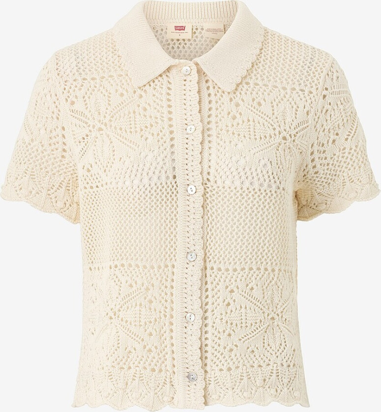 Kardigan Susanna Floral Crochet - Beige