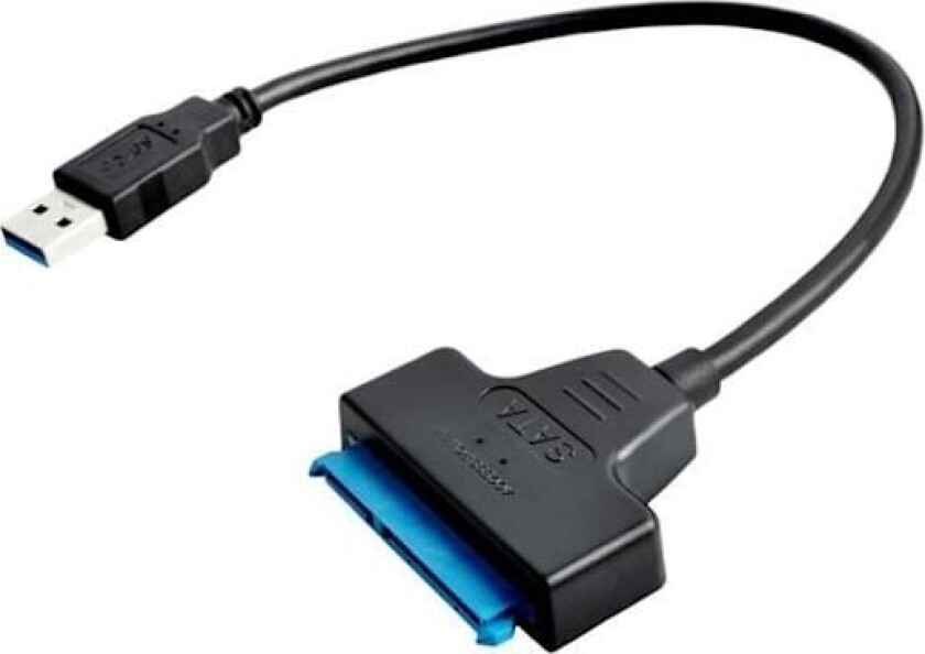 Bilde av USB 3.0 til SATA 3-adapter - Egnet for HDD / SSD - Harddisk svart (uten DC-port)