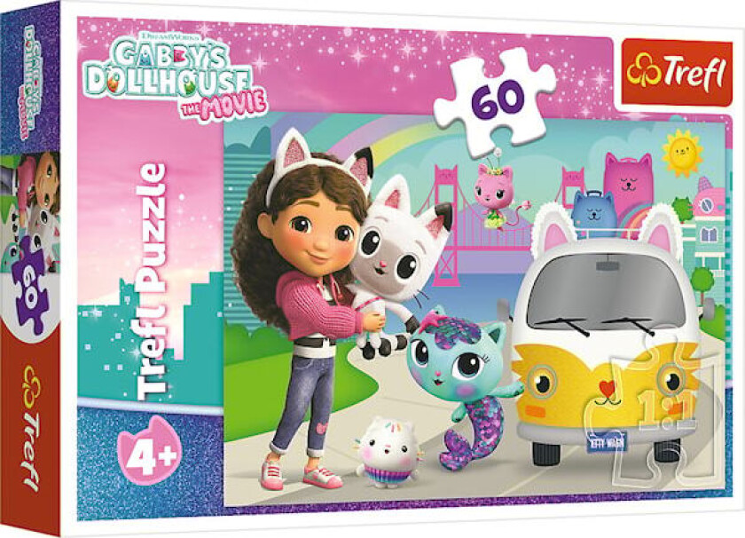 Gabbys Dollhouse Barnepuslespill 60 brikker Trefl